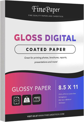 Double-Sided Gloss Digital C2S Paper   Perfect for Color Laser Printing, Design 