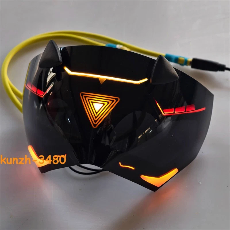 Zenless Zone Zero Trigger Half Face Mask LED Light 7 Emotions Change Eye Mask