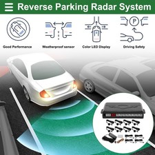 Car Auto Vehicle Reverse Backup Radar System Front 8 Pcs Parking Sensors