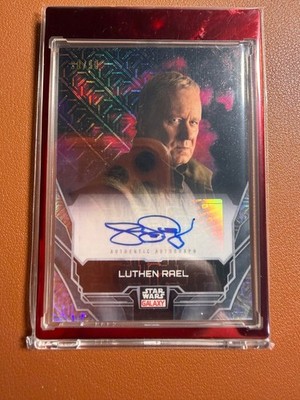 2024 Topps Star Wars Chrome Galaxy Stellan Skarsgard Luthen Rael MOJO AUTO /50