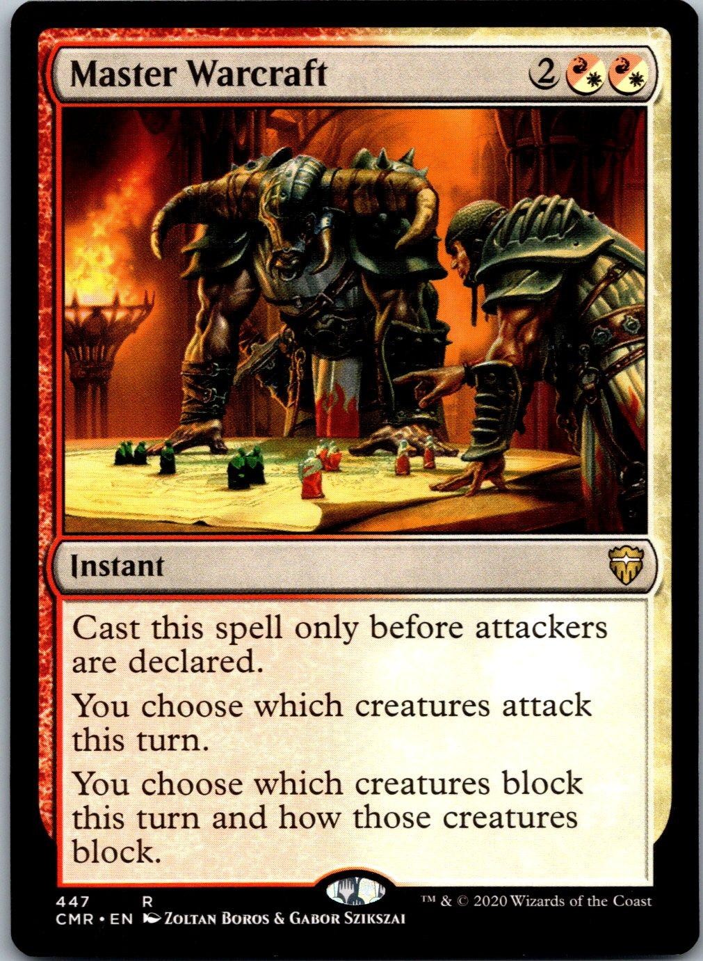 Master Warcraft 447 Rare Commander Legends Magic: The Gathering Lightly Played