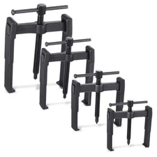 4 Pcs 2 Jaw Gear Puller Set Steel Removal Tool Adjustable for Pulleys 