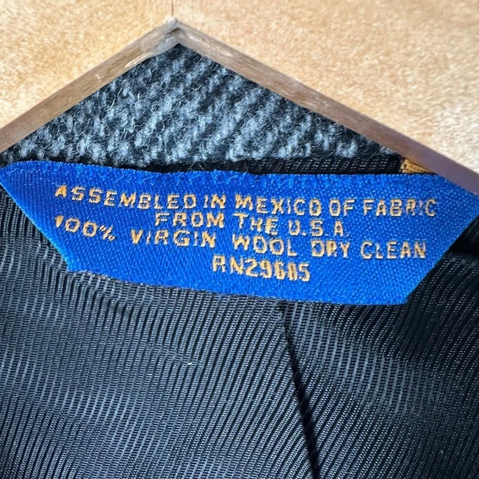 Pendleton Men's 100% Virgin Wool Blazer Herringbone Western Style Jacket Size 38 - Image 2 of 4