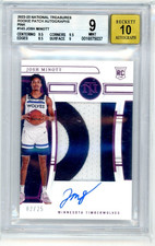 2022-23 Panini National Treasures Pink Rookie Patch Autograph #143 Josh Minott