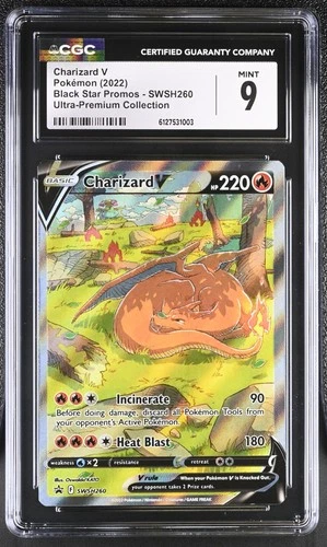 CGC 9 MINT Charizard V SWSH260 Black Star PROMO Ultra Premium UPC Pokemon