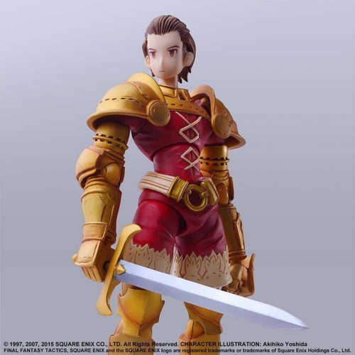 Figura Delita Heiral Final Fantasy Tactics Bring Arts Square Enix Oficial - Foto 3 di 5