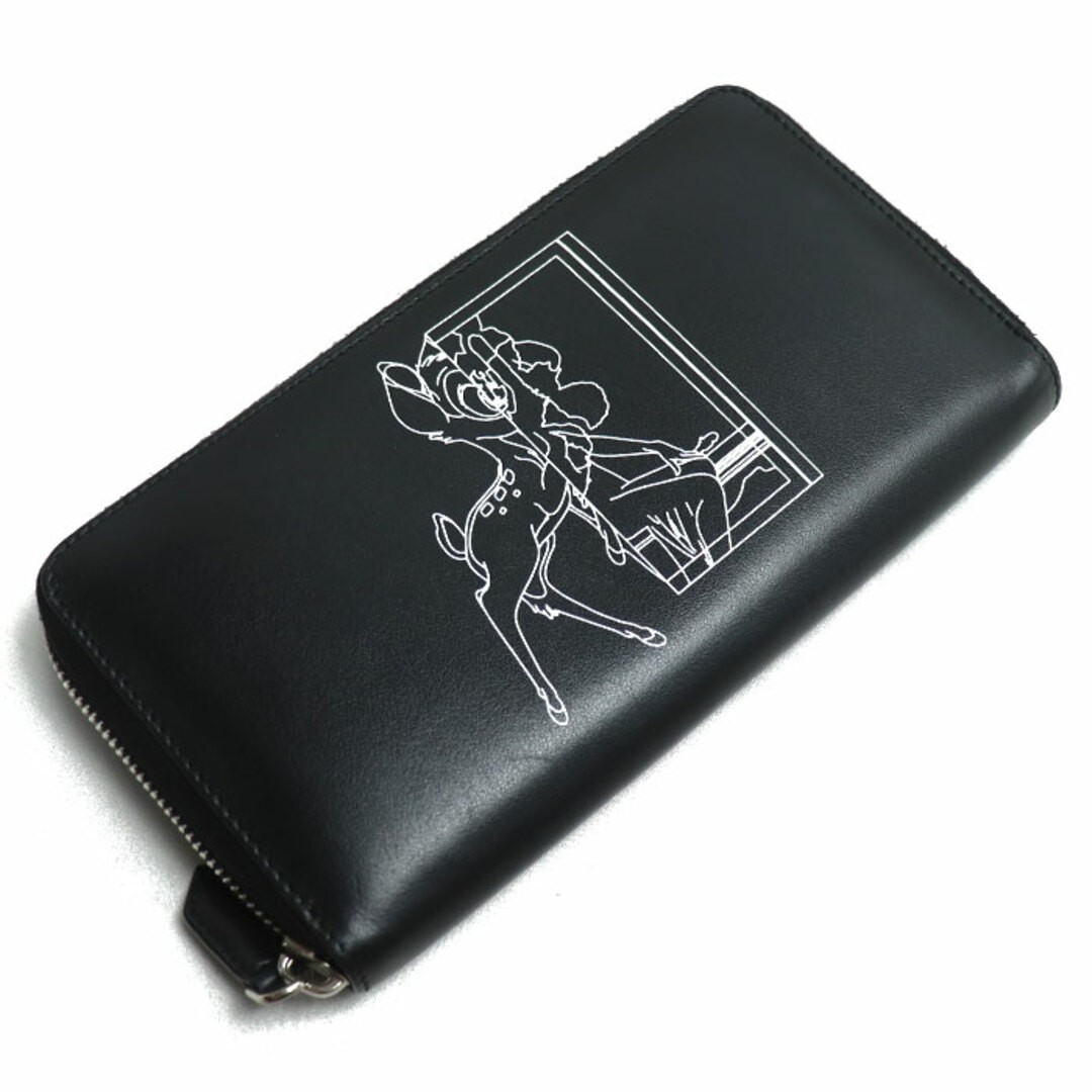 Givenchy Wallet Bambi Long Round Zipper Black BC06340493 Women's Used KOER-0