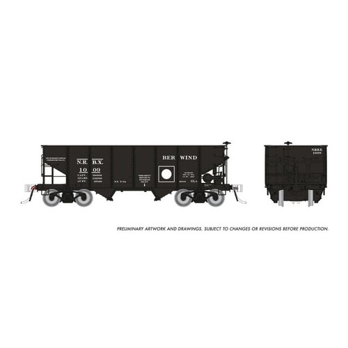 Tolva de 2 bahías Rapido Trains 148014 HO Berwind NRBX GLa (paquete de 6) | Zustand: New