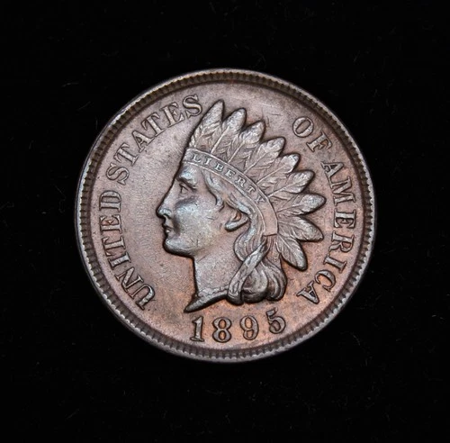 1895 Indian Head Cent  AU+