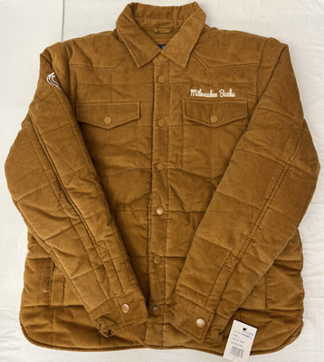 NBA Milwaukee Bucks Men's Large G-III Triumph Transitional Quilted Jacket *B72*