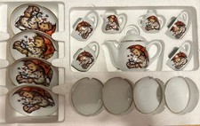 New Vtg M. J. Hummel Reutter Porzellane Germany Miniature Tea Set 16 Pcs Dishes