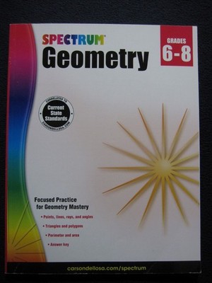 Spectrum Grades 6-8 Geometry Math Workbook Kids Ages 11 [Paperback]