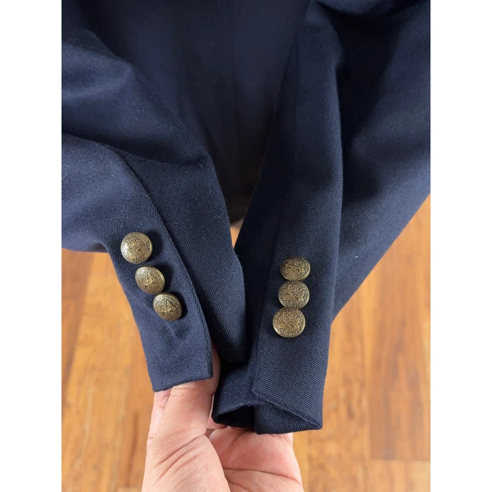 Traje Chaqueta Blazer De Colección Oscar Dela Renta Doble Pecho Hombres 42 XL Preppy Foto 4 de 4