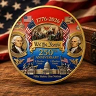 We The People 250th Anniversary Coin, 1776 - 2026 Liberty Bell USA Gift Coin