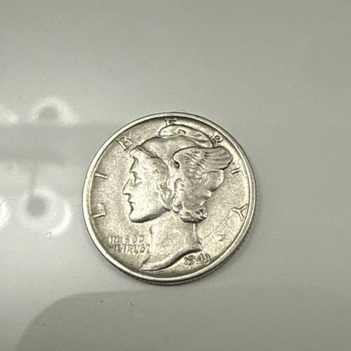 1943-S Mercury Dime 10C Silver - About Uncirculated (AU)
