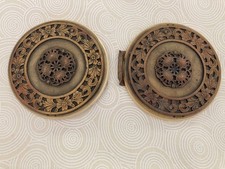 Antique Celluloid Brass Buckle Ornate 1920 s to 1940 - 5 1/2inches across