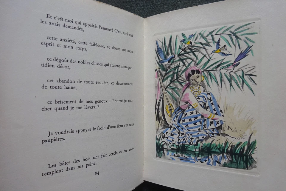 MONTHERLANT-ENCORE UN INSTANT DE BONHEUR-1951-ILLUS. ORIGINALES MARIANNE CLOUZOT - Photo 3/4