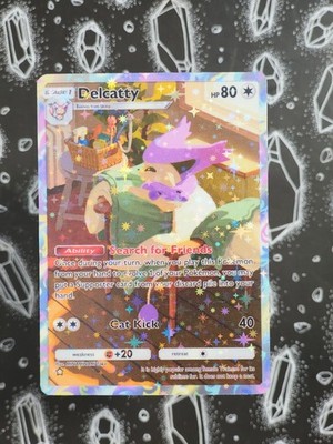   Handgemacht: Delcatty / Enekoro | Custom Fan Karte | Stars Holo Design
