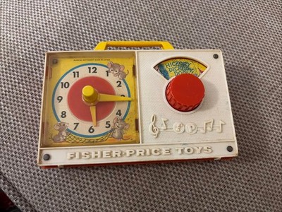 Fisher-Price Hickory Dickory Dock Uhr Musikspielzeug Vintage 1964 