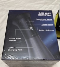 Electric 2000mAh Fast Charge Ear Cleaner - IPX7 Ear Wax Removal Irrigation Kit