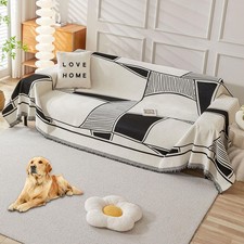 HAOMAIJIA Non Slip Couch Cover Sofa Covers for 2 Cushion Couch Washable secti...