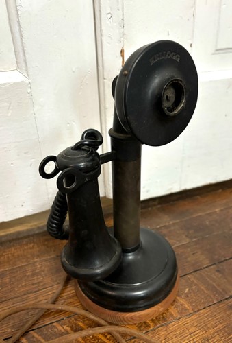 Beautiful 1908 Kellogg Candlestick  Telephone Antique Collectible Phone