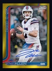 2025 Topps Chrome NFL Football Josh Allen Gold Refractor Auto True Gold