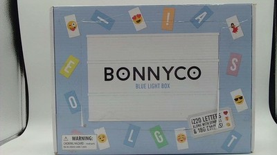 Cinema Light Box With 220 Letters & 180 Emojis - BONNYCO | Led Blue