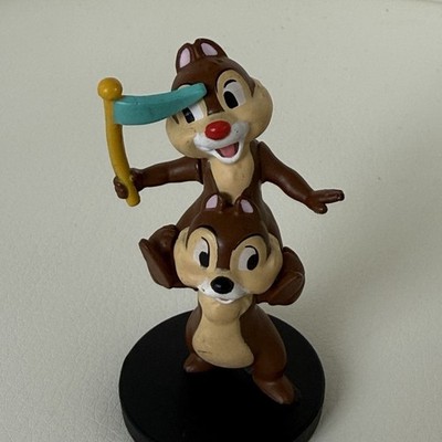 Disney Chip and Dale Chipmunk Collectible Figurine Two Characters on Black Base