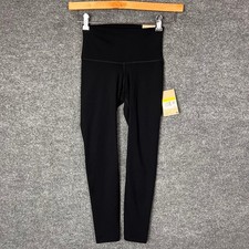 New Nike Yoga Women Black High Rise 7/8 Length Tight Fit Legging Size S