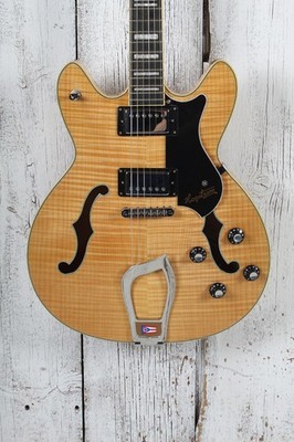 Hagstrom Viking Deluxe Semi-Hollow Body Electric Guitar with Hardshell Case