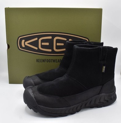Keen Mens Size Hood NXIS Black Pull On Lea Waterproof