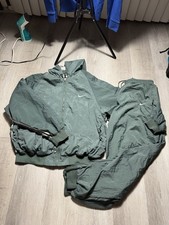 Vintage 90s Nike Green Nylon Tracksuit Set Jacket Pants XL