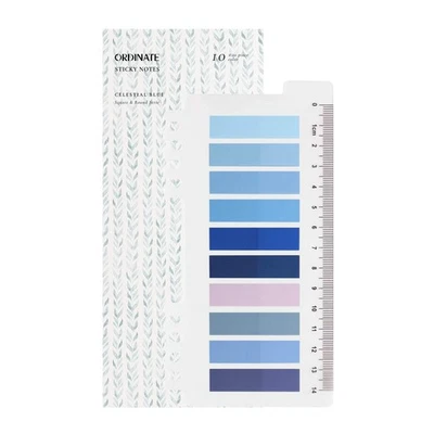 Celestial Blue | Ordinate Haftstreifen | Haftmarker Film | Sticky Notes |