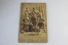 Unusual vintage Cabinet Photo showing Big Game Hunters, India, Rare.