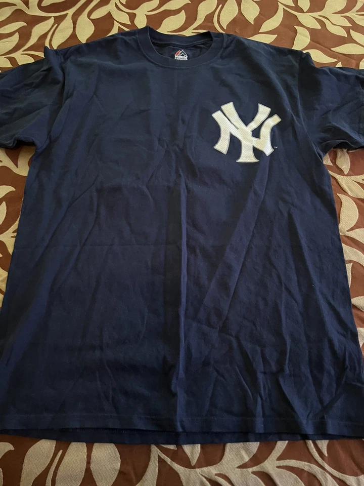 alex rodriguez new york yankees jersey T Shirt Mens Blue Medium Arod Majestic - Image 2 of 4