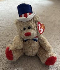 Ty Beanie Baby Independence - NWT (Bear Red version 2006) Patriotic