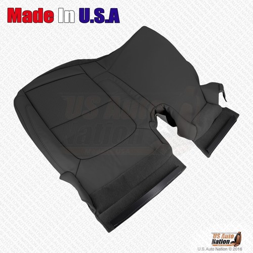 2013 2014 Ford Explorer Rear Driver Split Bench Bottom Leather Seat Cover Black - Picture 5 of 7
