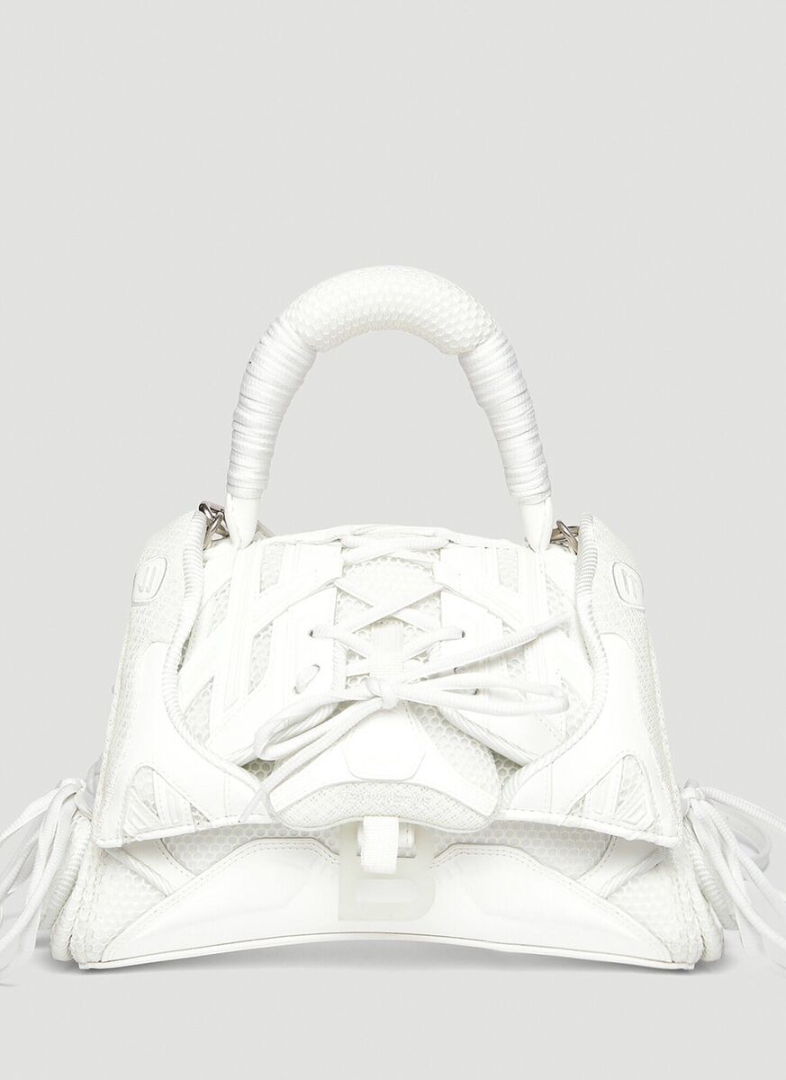 Balenciaga Small Sneakerhead Top Handle Bag White Glow In Balenciaga Small Sneakerhead Top Handle Bag White Glow In