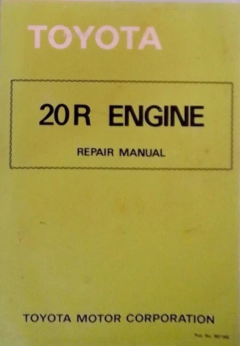 Toyota Pick-up Truck 1975-1980 OEM Service Repair Manual Shop Engine 20-R Guide