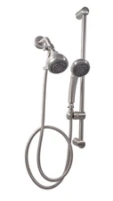 Dual Shower Heads with Slide Bar -  Mariner 2 - Brushed Nickel