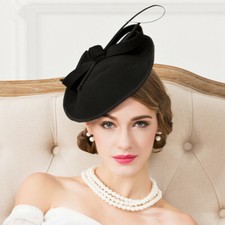 Womens Felt Wool Fascinator Occasion Wedding Ascot Races Hat Headband A570