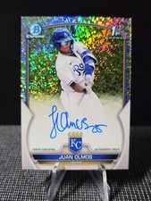 2023 Bowman Draft Chrome JUAN OLMOS  1ST SPECKLE AUTO /299 Royals 