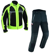 Motorcycle Textile Suit Biker Motorbike Jacket and Trousers Motorbike Suit New