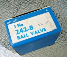 NEW Old Stock  GOULD  Imperial Eastman  242-B   2B    Brass BALL VALVE HVAC