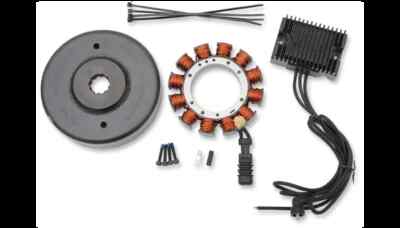 DS 32A Black Charging System Kit Stator Regulator Dyna Super Glide Custom 92-92