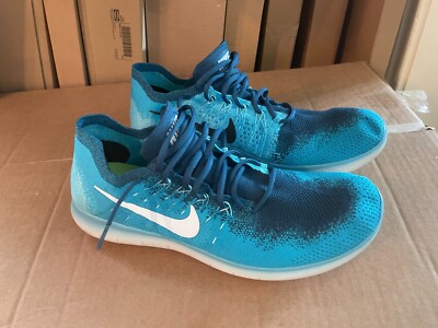 Men Size 13 2017 Nike Free Run Flyknit Blue Lagoon