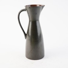 Keramik Henkel Krug Karaffe Handbemalt Braun Ca. 20 cm hoch Vintage Mid Century