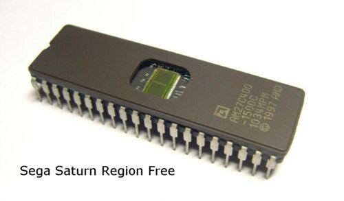 Sega Saturn Region Free BIOS - 27C400 27C4100 MultiRegion Multibios HST-3200 - Photo 1/1