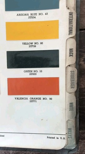 Rinshed Mason 1939-1951 Commercial Colors And Formulations Salesman Sample - Picture 5 of 11